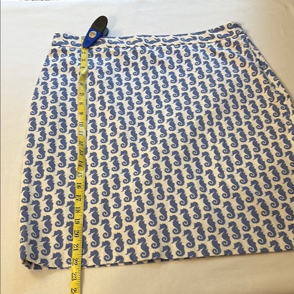 Brooks Brothers Beach/Seahorse Brooks Brothers Seahorse Print Skirt - size 12 - Picture 3 of 10